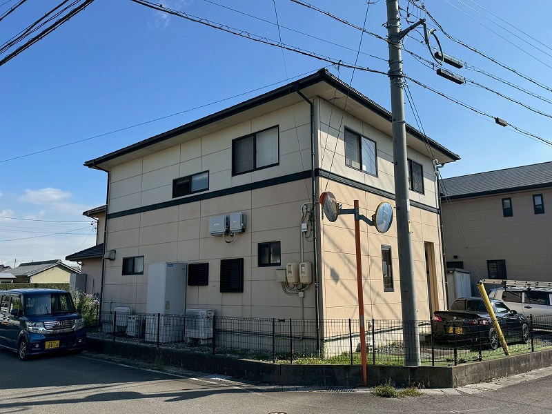 海津市で外壁塗装前の外観写真